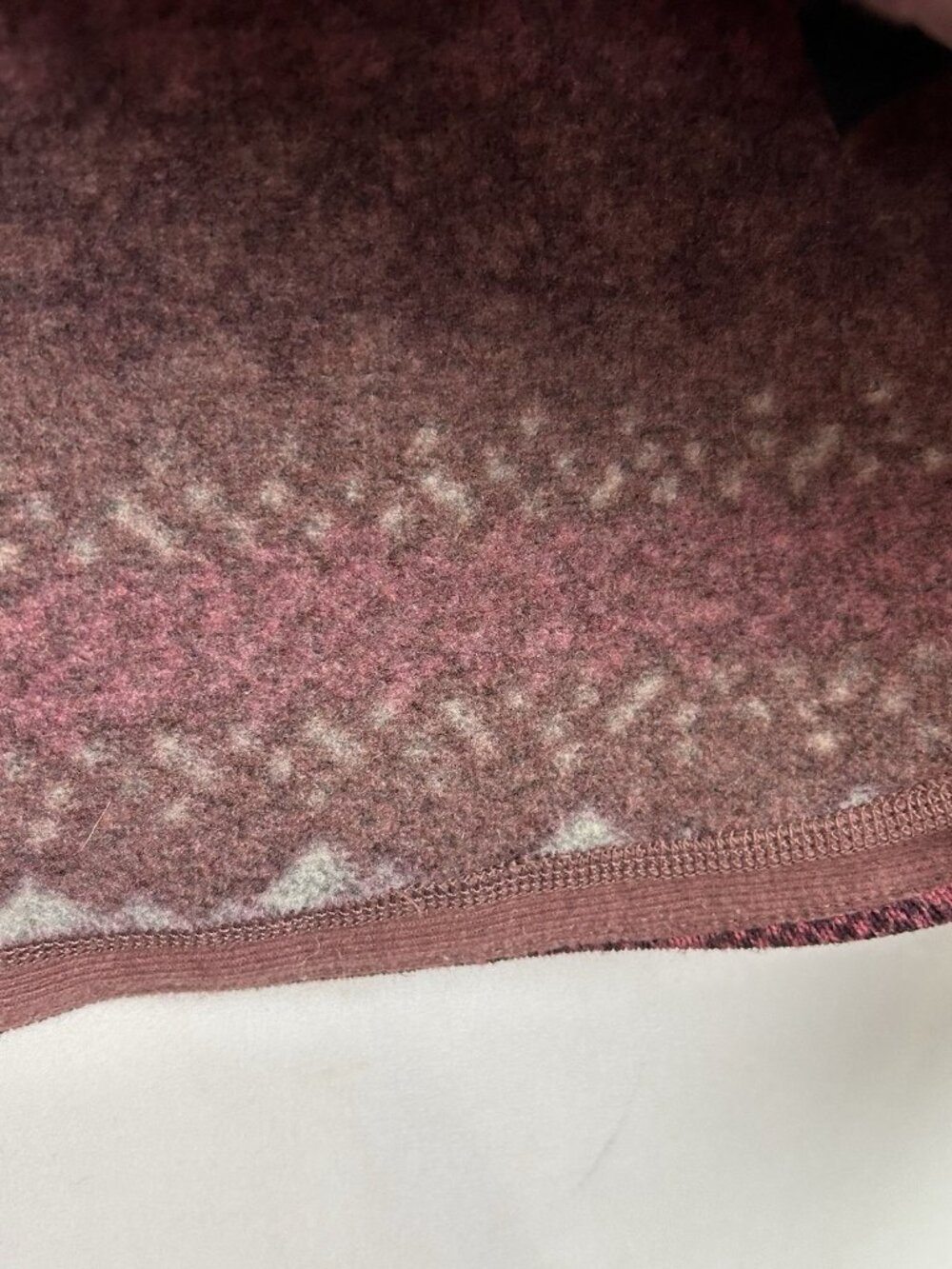 North Face Sweater Women’s M Printed Crescent Fleece Hooded Pullover Fair Isle - Picture 12 of 15
